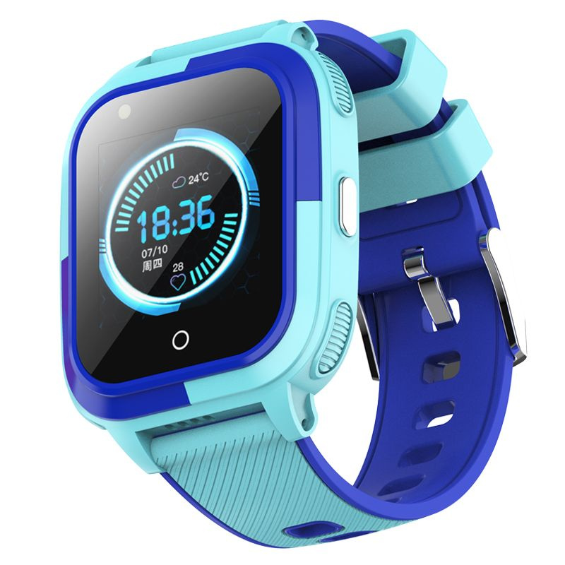 Наручные умные часы Smart Baby Watch Wonlex CT11 голубые, электроника с GPS и видеозвонком, аксессуары #1