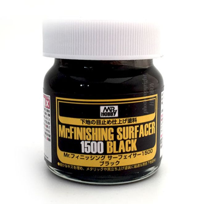 Gunze Sangyo Mr. Hobby Грунтовка Mr. Finishing Surfacer 1500 Black, 40 мл #1