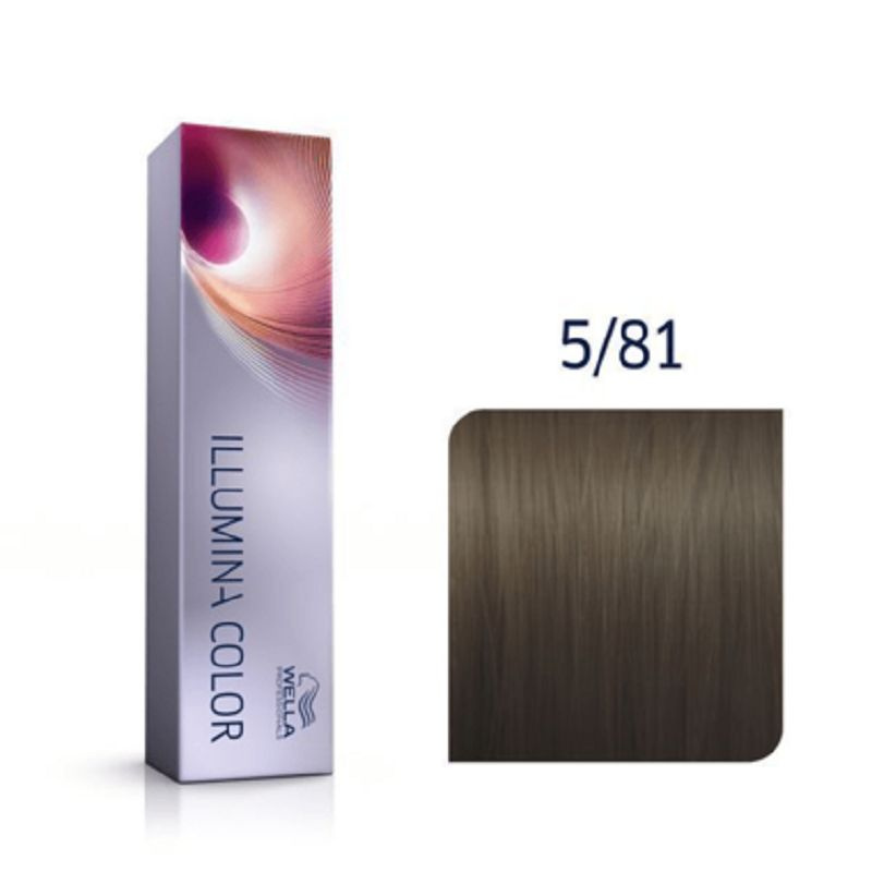 Wella Professionals Illumina Color Профессиональная стойкая крем-краска для волос 5/81 светло - коричневый #1