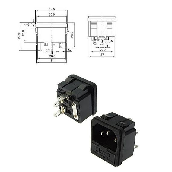 1 шт Разъем питания AC-003 AC003 - купить с доставкой по выгодным ценам ...