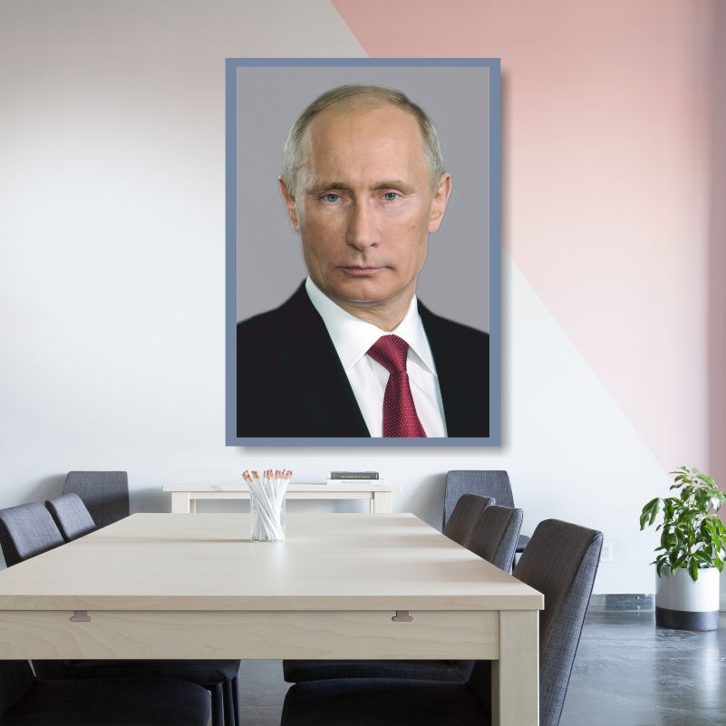Постер для интерьера "Портрет Путина" 30 х 40 см. Плакат / картина на стену для кухни / спальни / дома #1