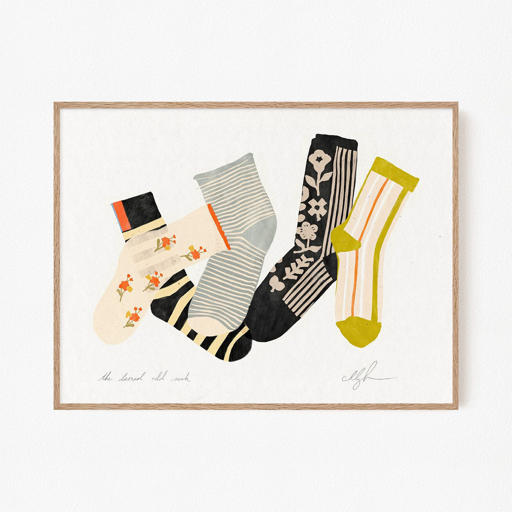 Постер "The Darned Odd Sock", 21х30 см #1