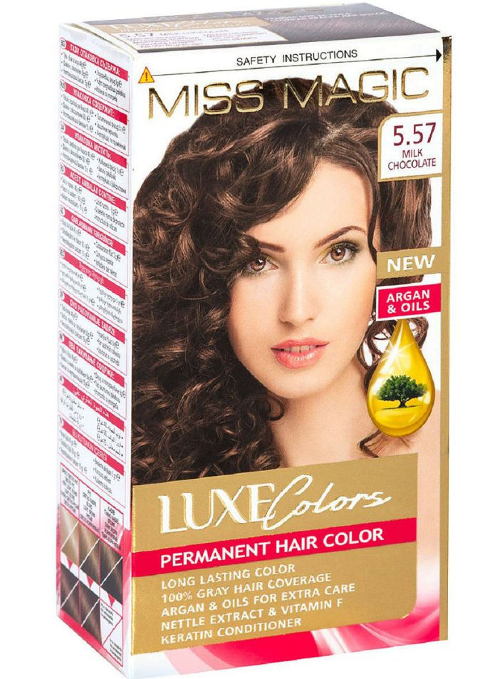 Краска для волос Miss Magic Luxe Colors 5.57 Молочный шоколад - купить ...