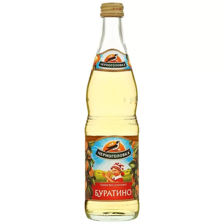 Лимонад Черноголовка Буратино 0,5 л х 12 бутылок, стекло - купить с ...
