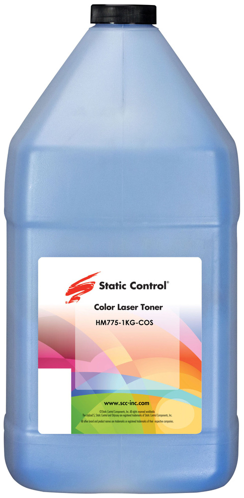 Тонер Static Control для HP 650A - тонер (HM7751KGCOS) 1000 гр, голубой #1