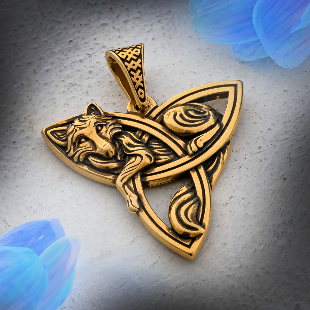 Серебро и Сталь Ювелирная мастерская Подвеска Женский кулон Триглав и ...