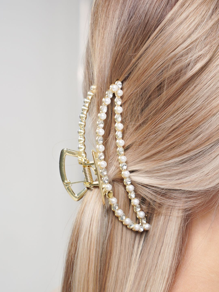 Заколка-краб для волос металлическая - купить с доставкой по выгодным ...