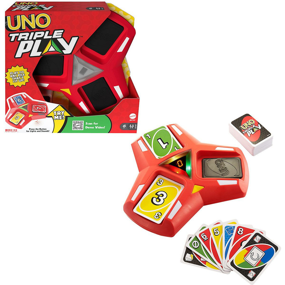 Mattel Games Uno Тройная Игра