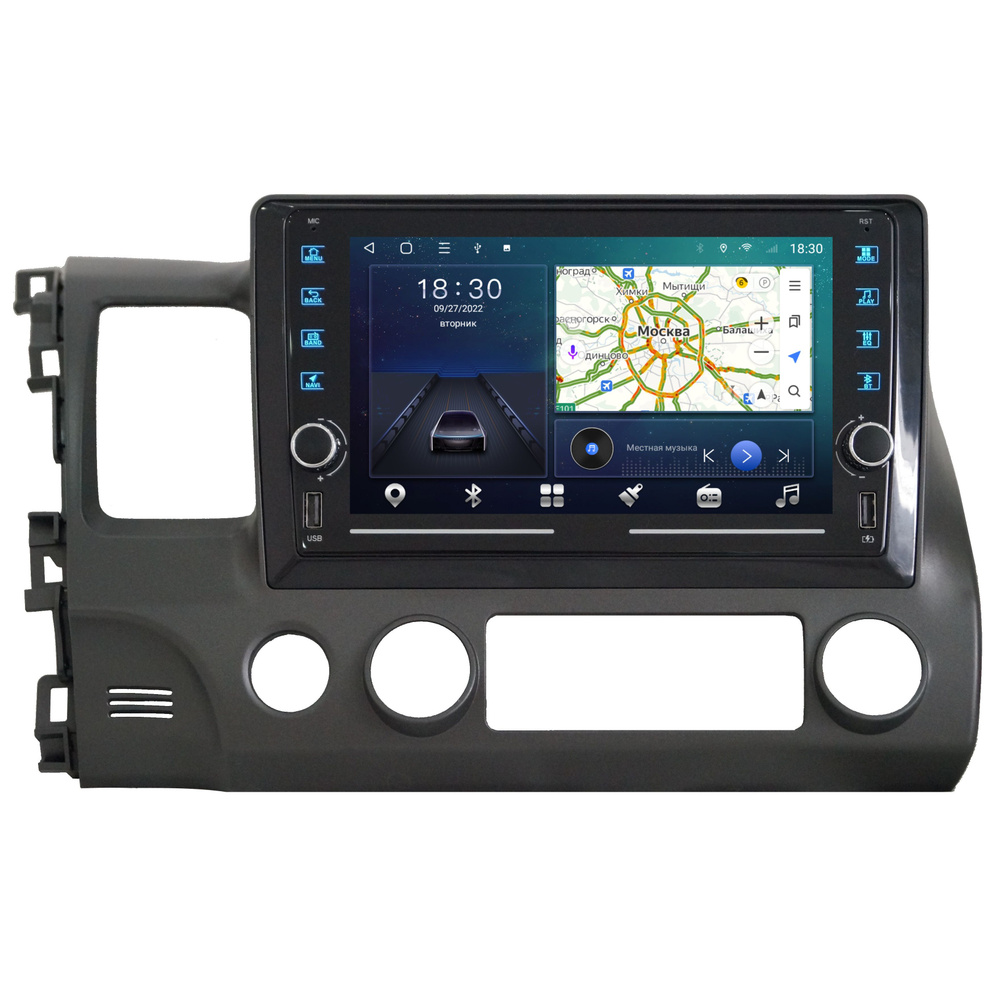 Магнитола R320 Хонда Цивик седан Honda Civic 4D 2005-2011 - Android 11 -  Процессор 8 ядерный - CarPlay - QLED - DSP 36 полос - 4G(Sim)2 DIN - купить  в интернет-магазине OZON с доставкой по России (837412629)