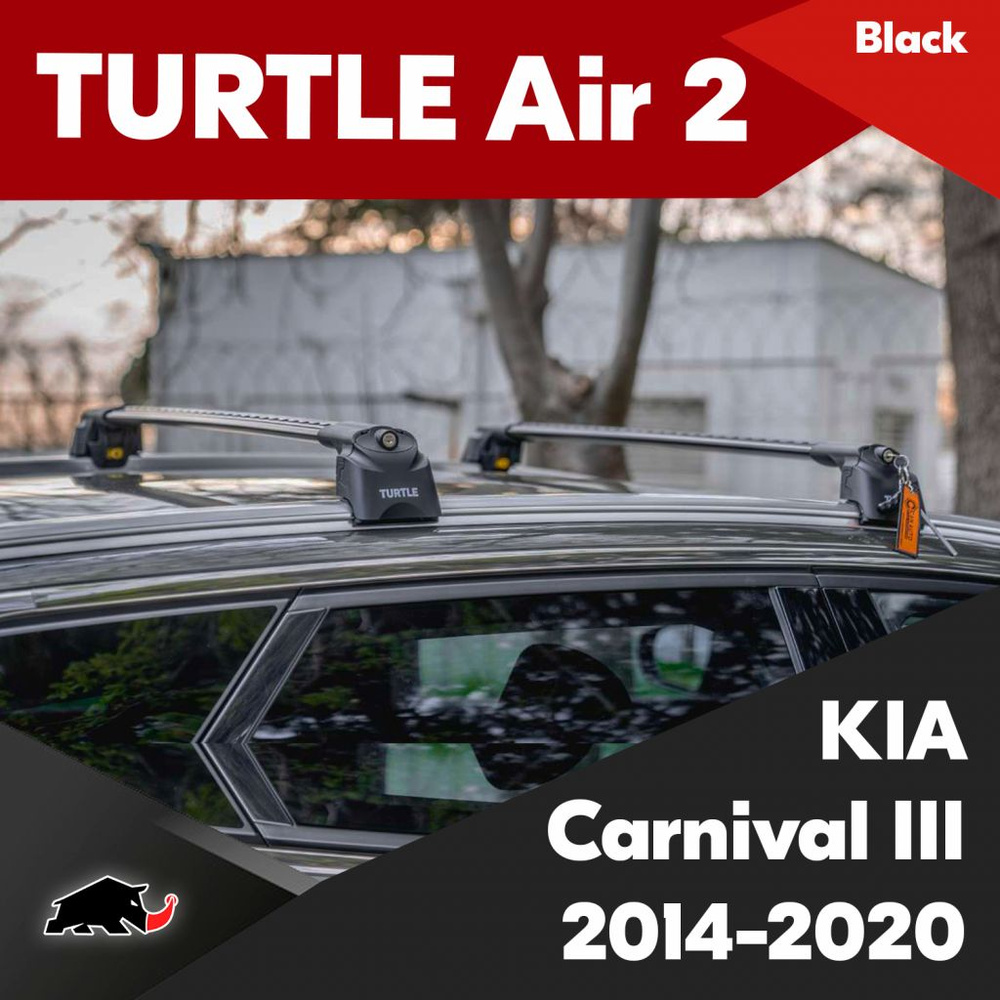 Комплект багажника Turtle CAN CARRY AIR2_Carnival_106 - купить по доступным  ценам в интернет-магазине OZON (838798547)