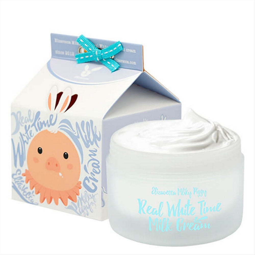 Elizavecca Крем для лица осветляющий Milky Piggy Real White Time Milk ...