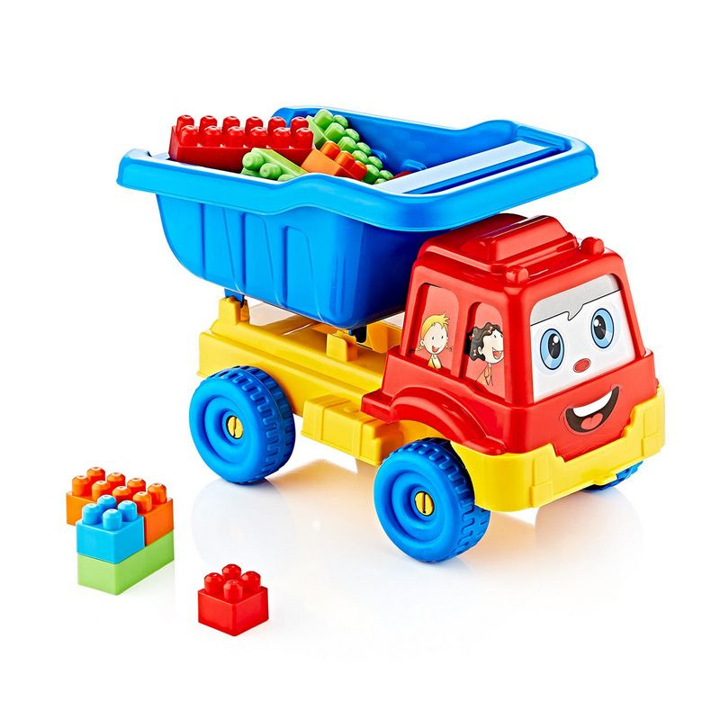 Игрушка машина Грузовик Granite truck + мини-конструктор 26 деталей ...