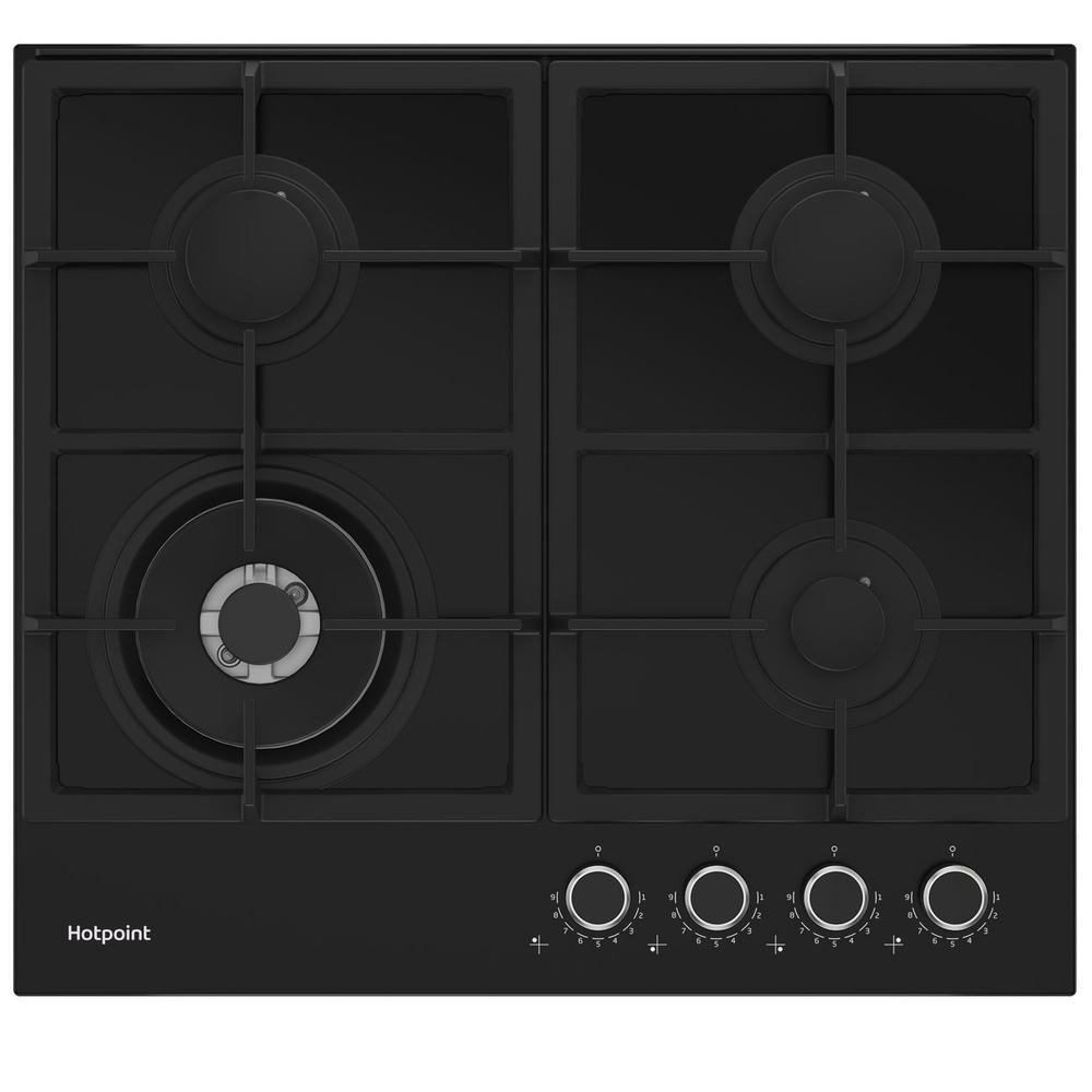 Встраиваемая газовая панель независимая Hotpoint HGS 62F/BK купить по ...