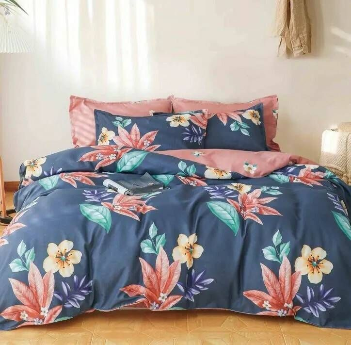 Home Textile Комплект постельного белья, Сатин, Семейный, наволочки 50x70, 70x70  #1