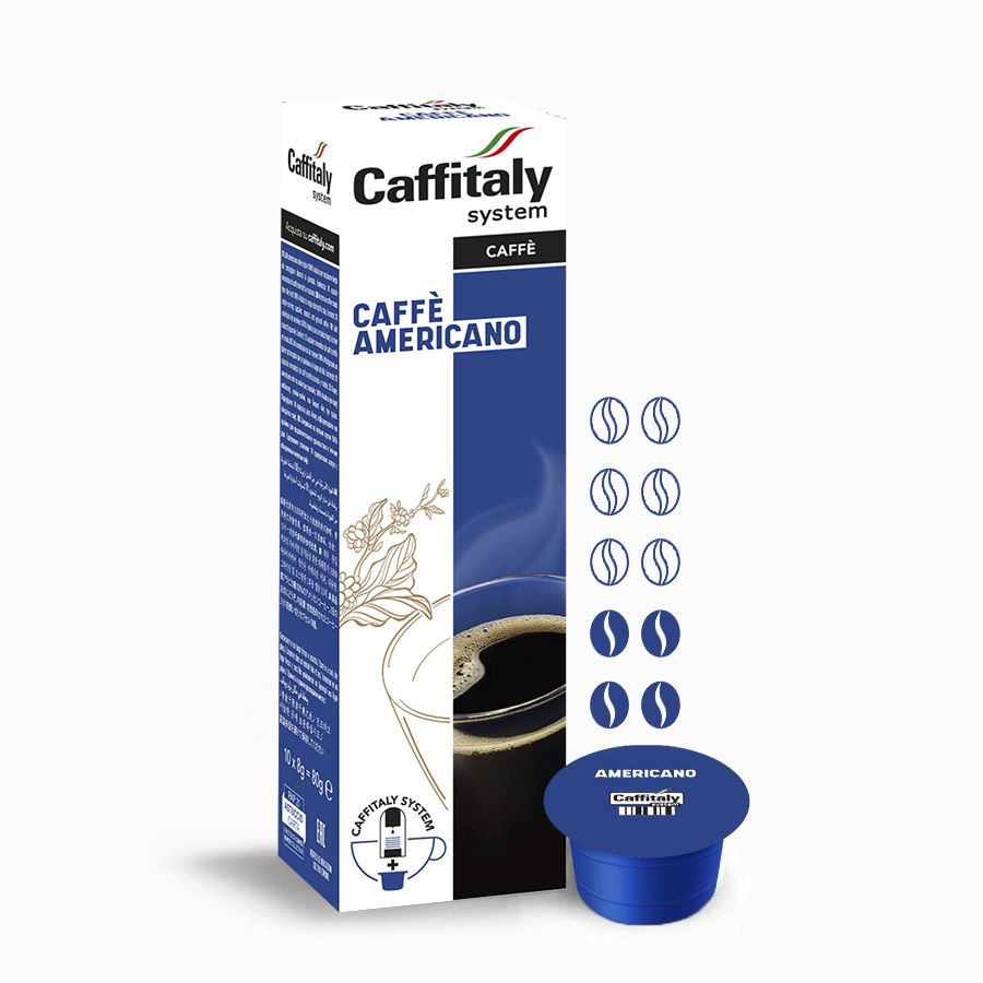 Кофе в капсулах Caffitaly System Ecaffe Americano, 10 капсул, для Paulig, Luna S32, Maia S33, Tchibo, #1