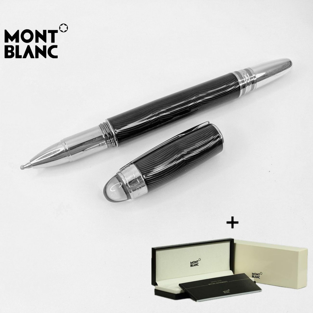 Montblanc Starwalker Выгравированный Черный Ручка-роллер(Подарочная Коробка Включена)  #1