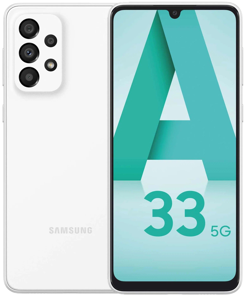 Samsung Смартфон Samsung A33 5G 6/128 6/128 ГБ, белый