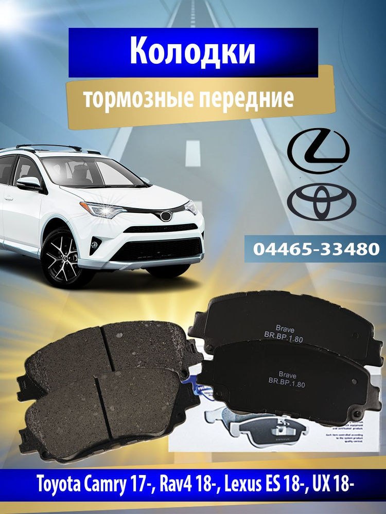Колодки тормозные BRAVE BR.BP.1.80 Передние - купить по низким ценам в ...