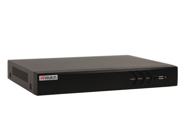 IP Видеорегистратор HiWatch DS-N332/2(C) 32 IP камер 8МП, 4096x2160, 30к/с на канал, H.265+, черный  #1