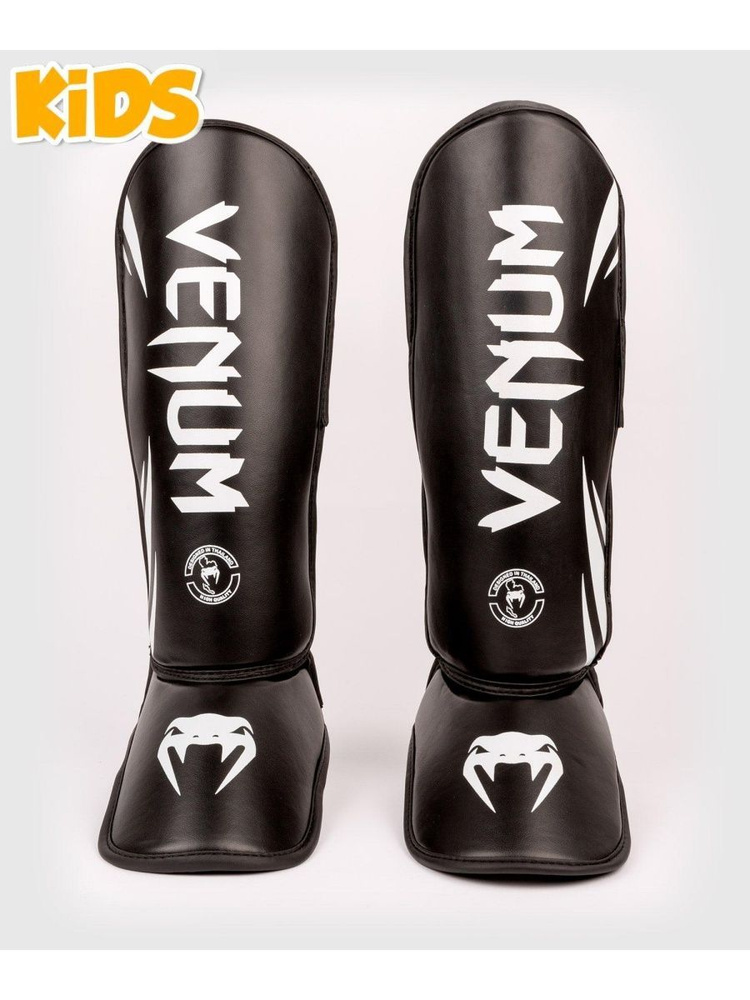 Щитки детские Venum Challenger 2.0 Black/White (S) #1