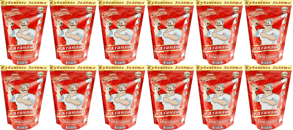 Семечки подсолнечные От Атамана кубанские жареные, комплект: 12 упаковок по 300 г  #1