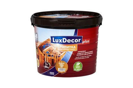 Пропитка акриловая с воском(20%) д/дерева Luxdecor /сосна/ 1л #1