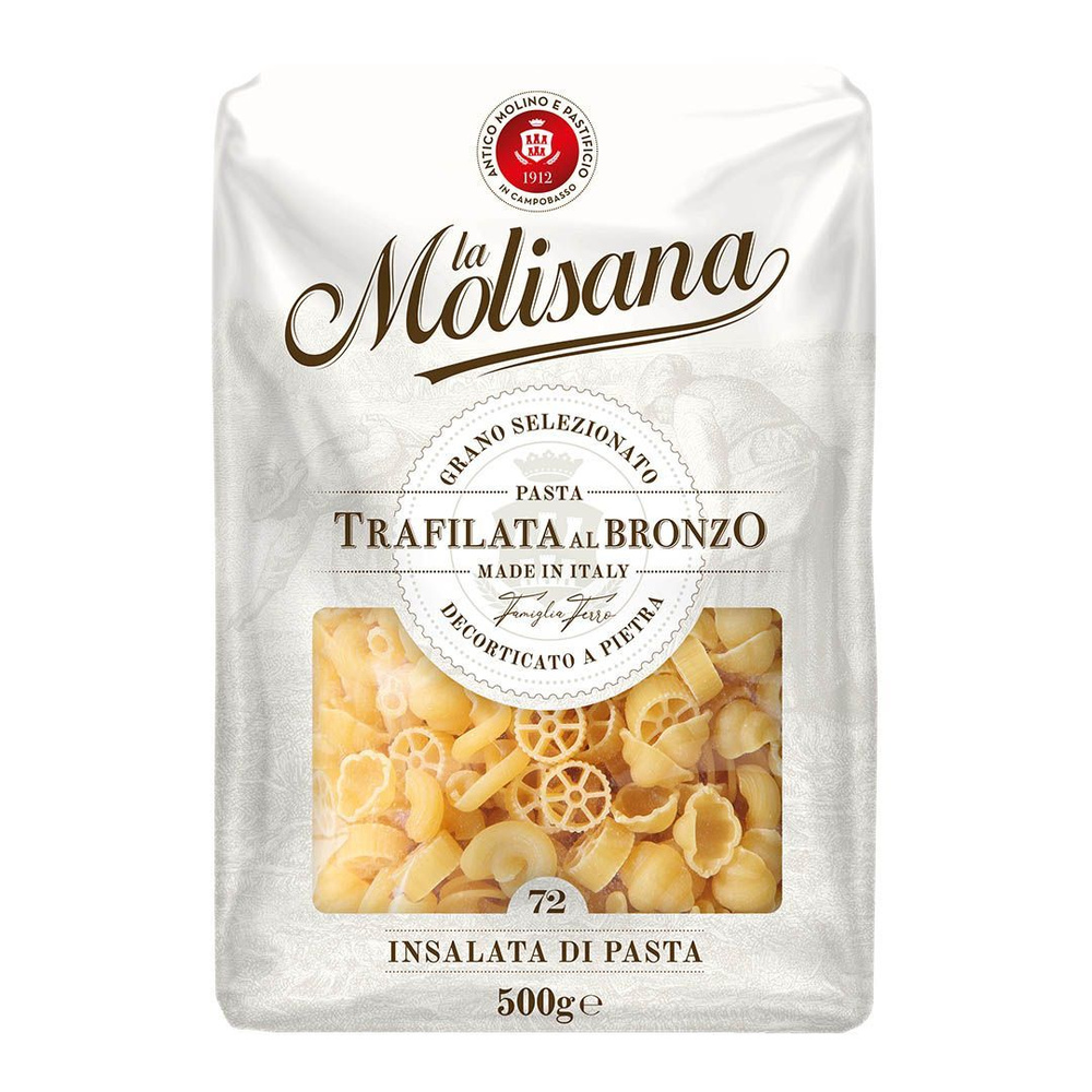 Макаронные изделия La Molisana Insalata di Pasta Фигурные из твёрдых сортов пшеницы № 72, 500г  #1