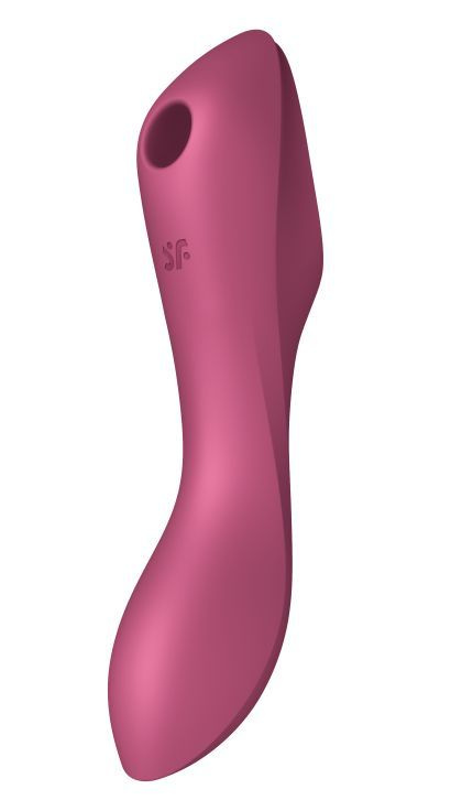 Малиновый вакуум-волновой вибростимулятор Satisfyer Curvy Trinity 3  #1