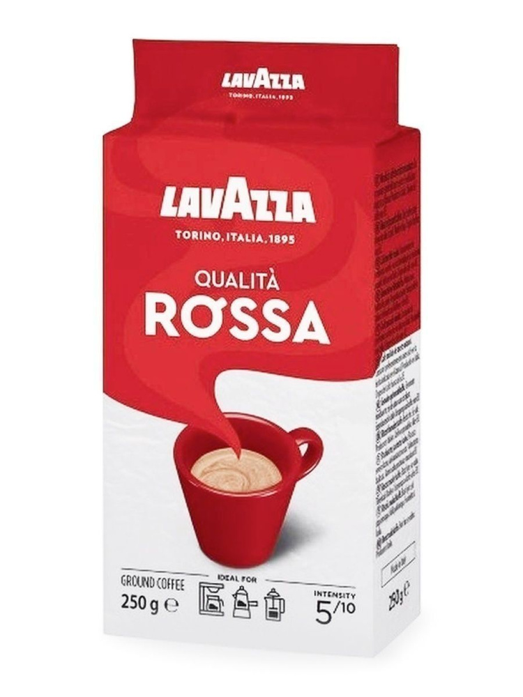 Lavazza Qualita Rossa молотый кофе в/у 250 гр. #1