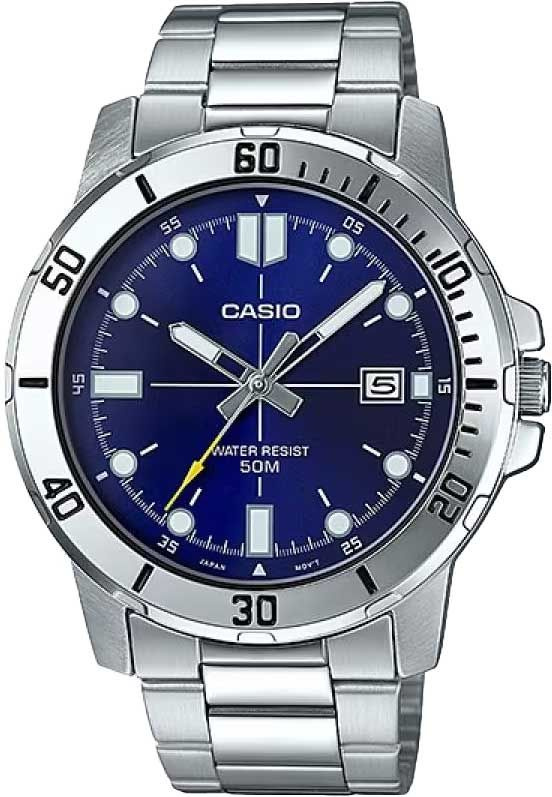 Часы наручные мужские Casio MTP-VD01D-2E кварцевые купить на OZON по ...