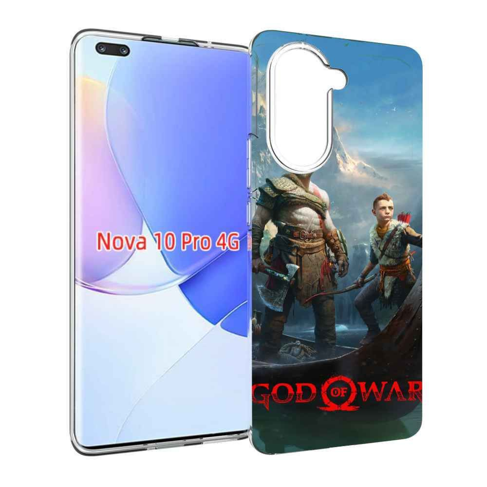 Чехол-бампер MyPads для Huawei Nova 10 Pro с рисунком God Of War Кратос  Атрей, противоударный, силиконовый, с выступами и усиленными углами для  защиты камеры - купить с доставкой по выгодным ценам в