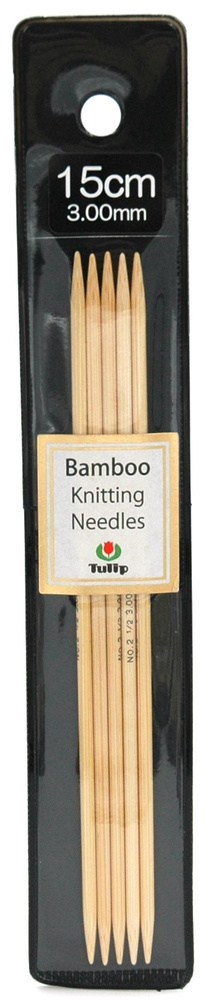 Спицы чулочные Bamboo 3 мм 15 см Tulip KND060300 #1