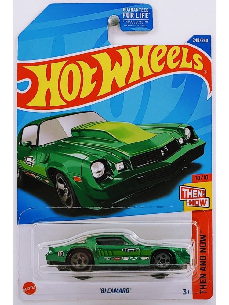 HCV81 Машинка металлическая игрушка Hot Wheels коллекционная модель 81 CAMARO зеленый  #1