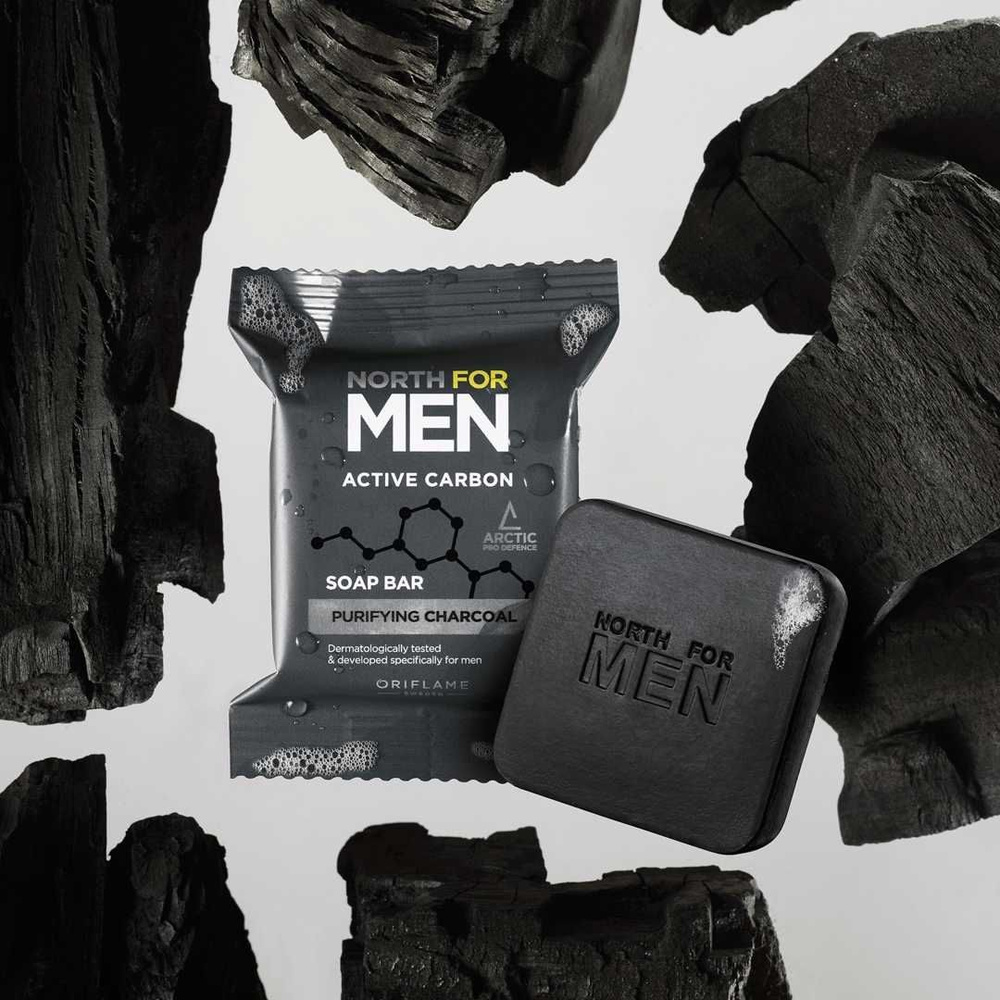 Мыло North for Men Active Carbon Oriflame - купить с доставкой по ...