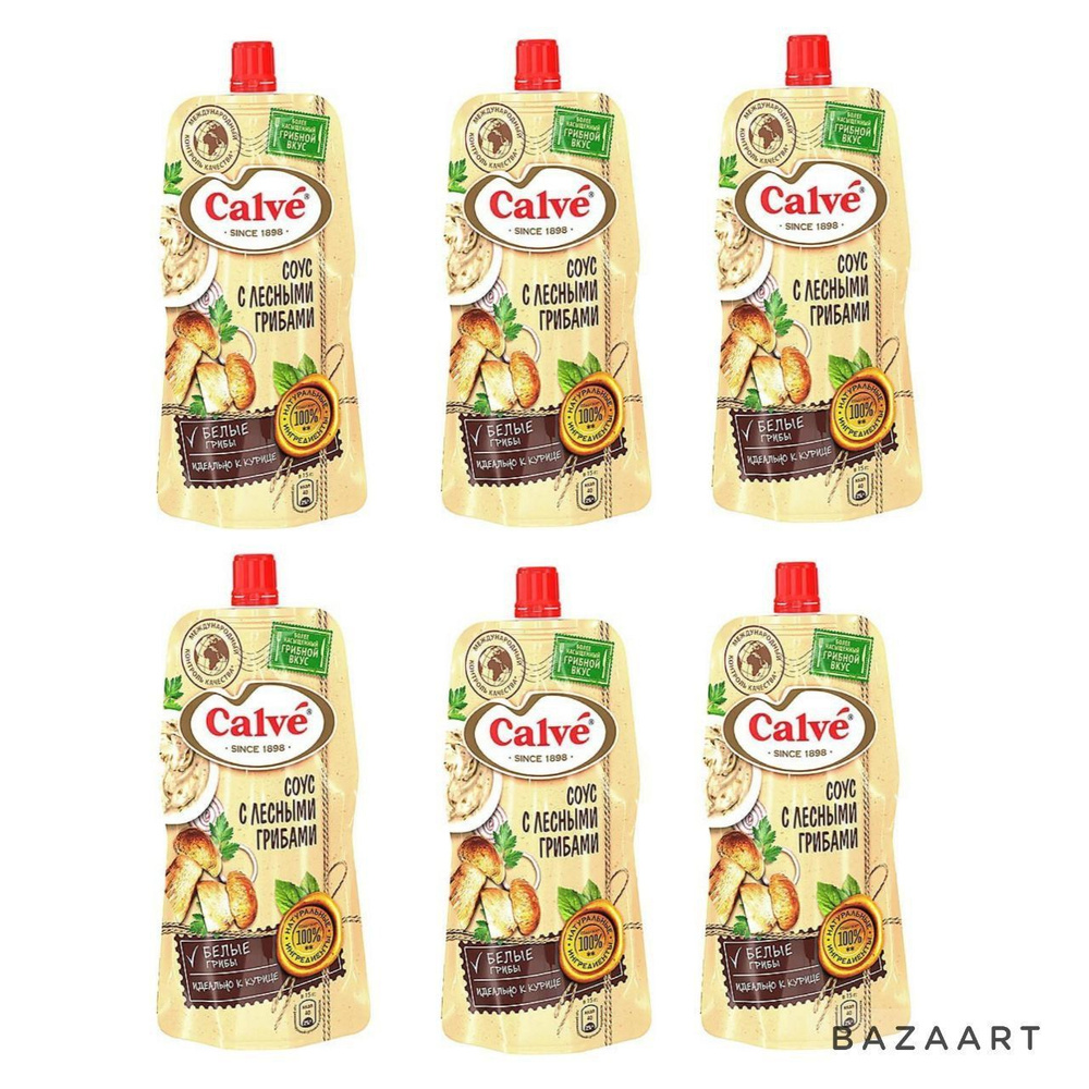 Calve, соус с лесными грибами, 6 шт по 230 г #1