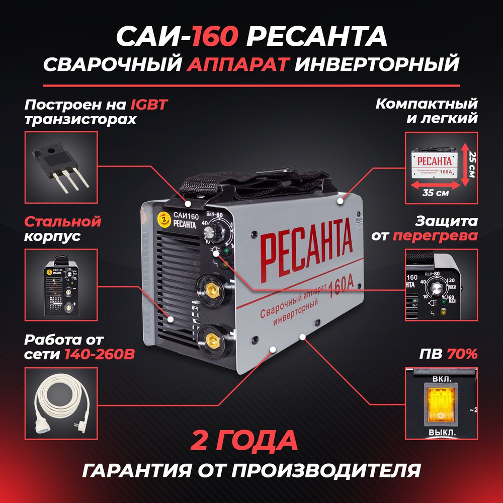 Инверторные сварочные аппараты (ММА) Ресанта в Москве