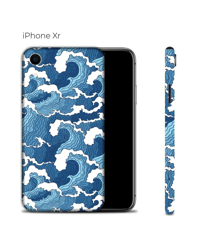 Защитная пленка на Айфон Икс Эр с защитой краёв / Виниловая наклейка на ...