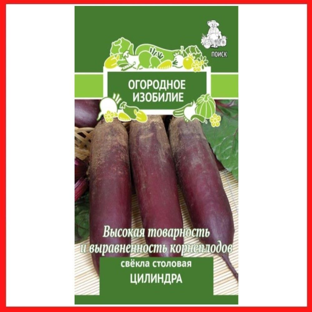 Семена Свекла столовая "Цилиндра", 3 гр, для дома, дачи и огорода, в открытый грунт, овощи из семян. #1