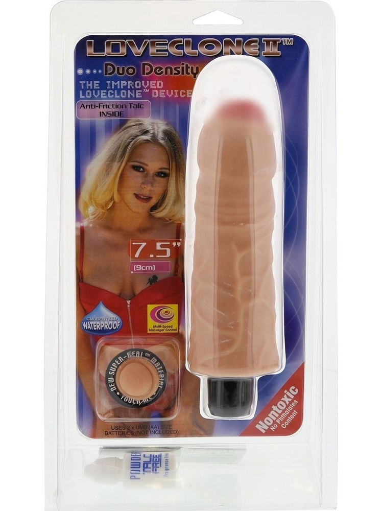 NMC Вибратор реалистичный LOVECLONEII 7.5 DUO DENSITY MS VIBRATOR, бежевый, 20.5 см  #1