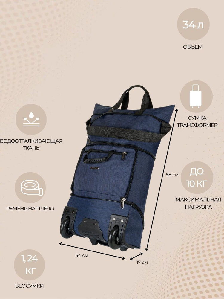 Континент сумоК Сумка на колесах - купить с доставкой по выгодным ценам ...