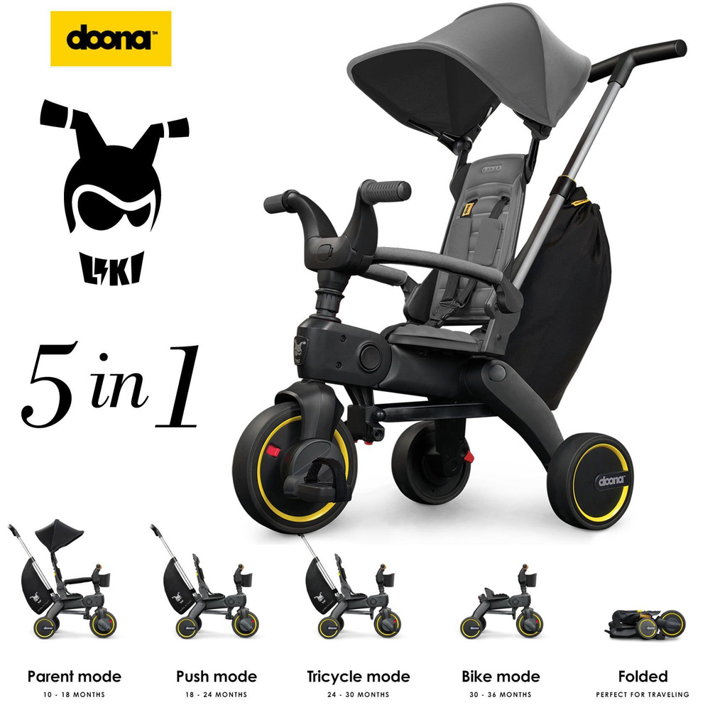 Baby Tricycle Doona Liki Trike S3 Grey Hound Tricycle Stroller