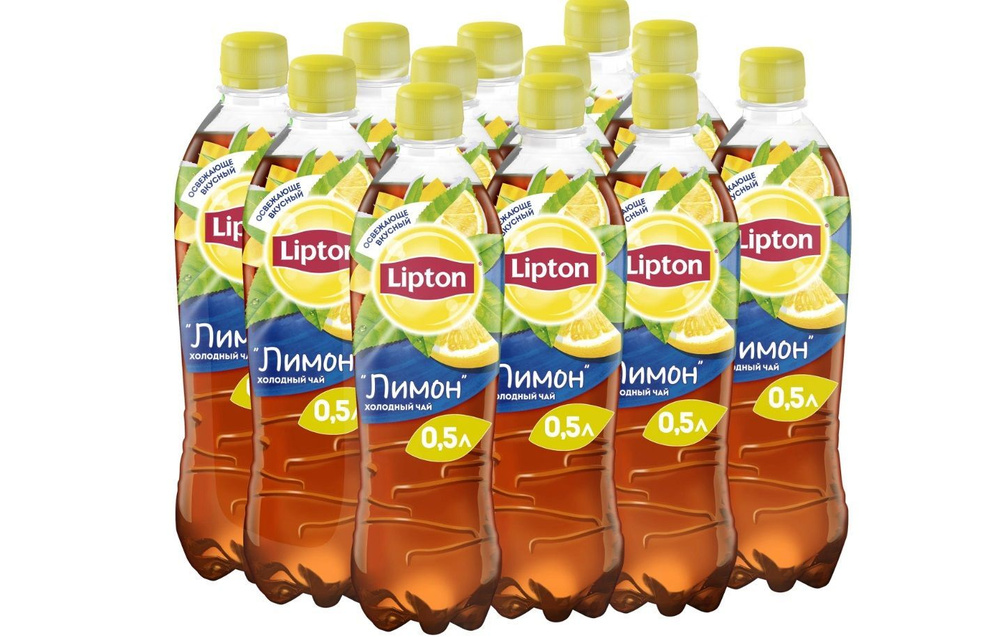 Чай Lipton черный Лимон, 0.5л х 12 #1