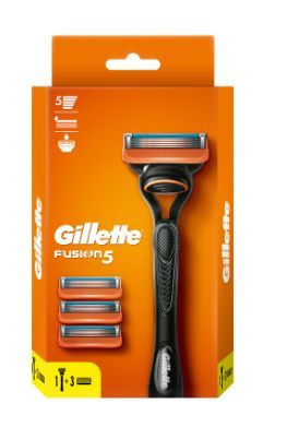 Gillette Бритва "FUSION", с 1 сменной кассетой + FUSION Сменные кассеты для бритья, 3шт  #1