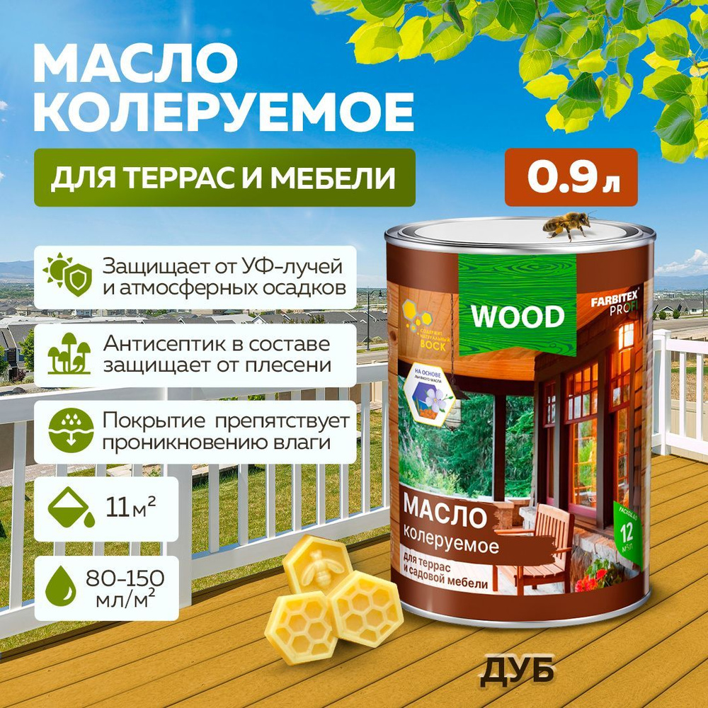 3v3 Wax Protection фасадная пропитка для дерева с воском 9 л