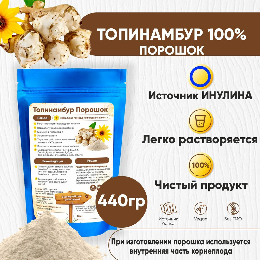 Топинамбур натуральный добавка для пищи без сахара/Диабетический продукт/  Инулин, пектин - купить с доставкой по выгодным ценам в интернет-магазине  OZON (1039343236)