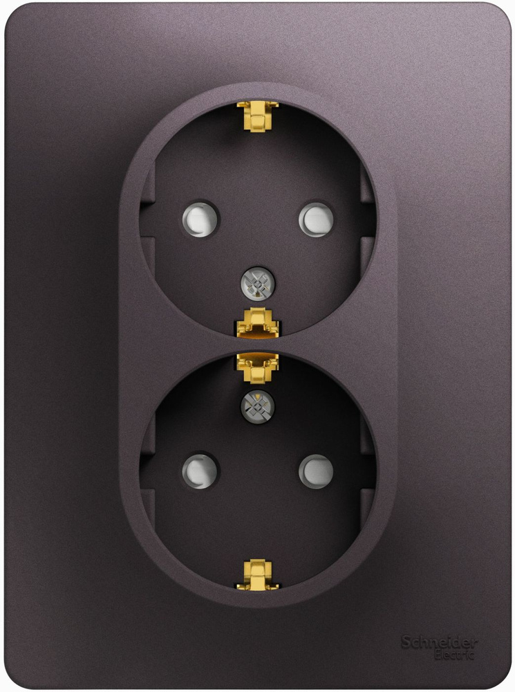 Розетка двойная со шторками Systeme Glossa (сиреневый туман) - купить ...