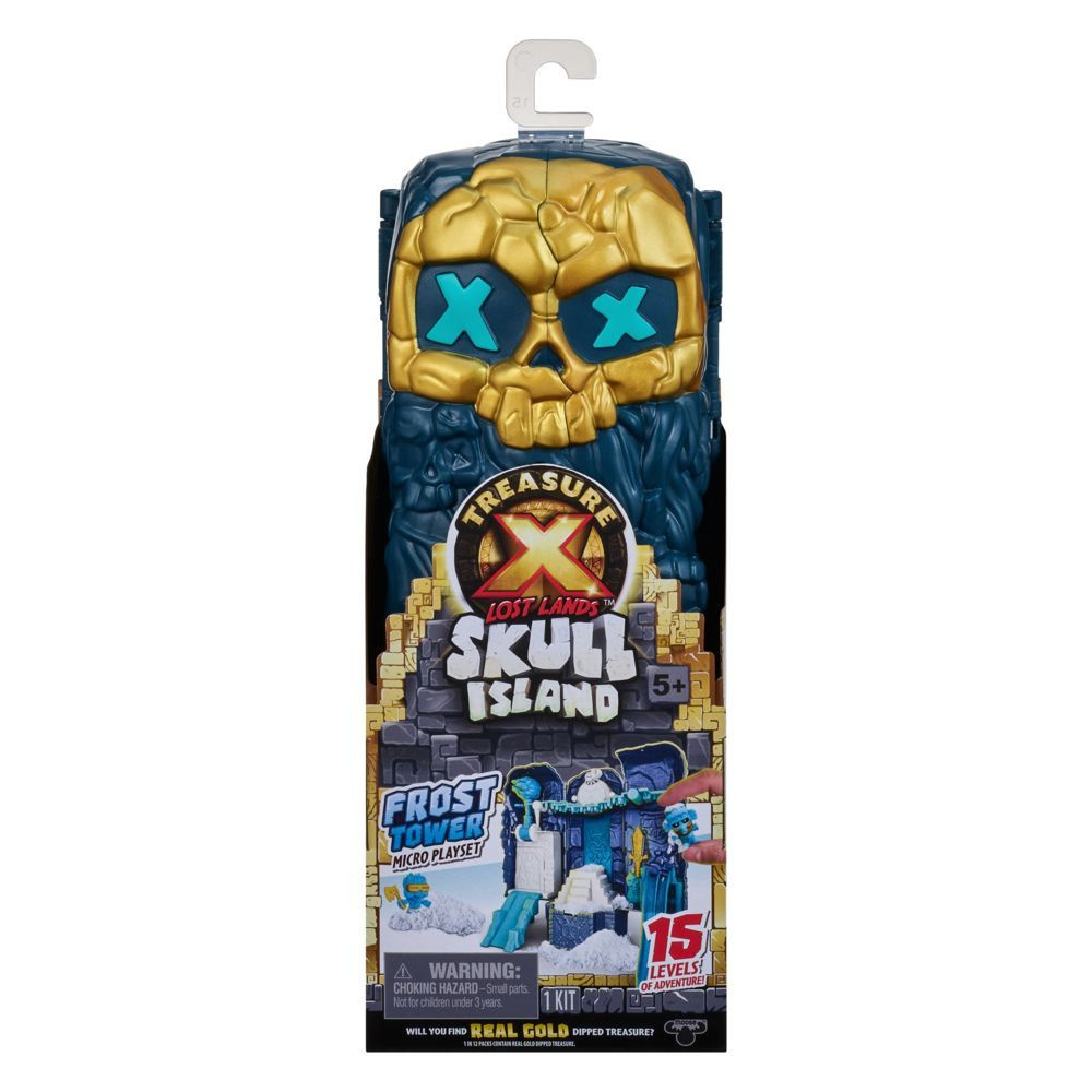 Treasure X Игровой набор Lost Lands Skull Island Swamp Tower Micro, 15  уровней приключений.