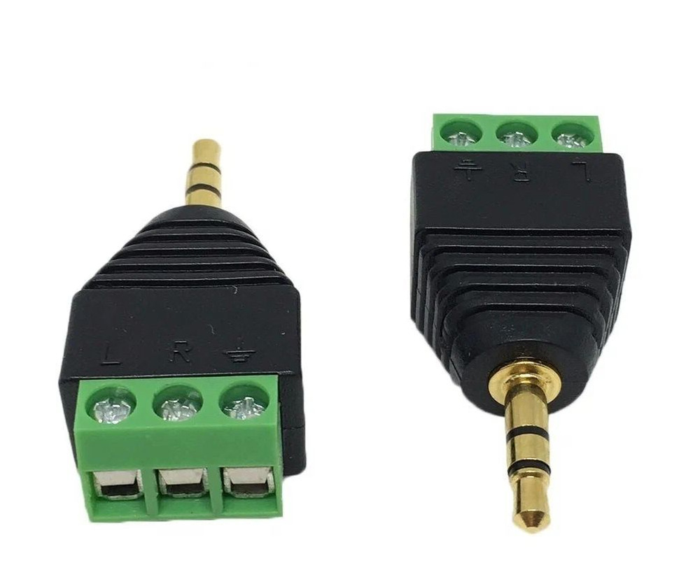 Разъем Mini Jack 3.5 мм "стерео" "папа" - клеммная колодка - Переходник ...