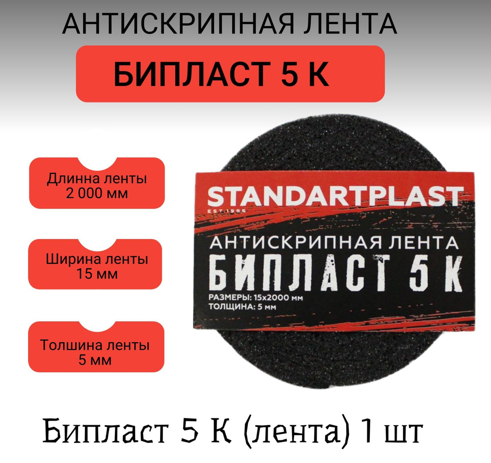 Антискрип для авто Бипласт 5 К (15*2000)/Шумоизоляция для автомобиля, 1 шт  - купить по выгодной цене в интернет-магазине OZON (1053067405)