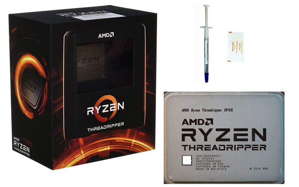 Процессор 100100000011WOF Ryzen Threadripper, BOX (без кулера), 32 яд